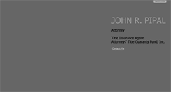 Desktop Screenshot of johnpipal.com