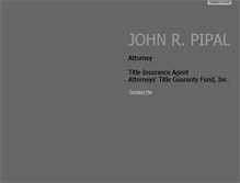 Tablet Screenshot of johnpipal.com